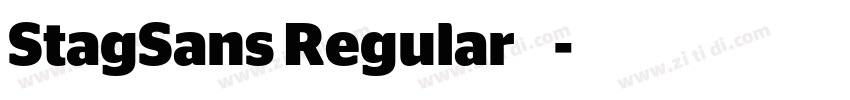 StagSans Regular 常规字体转换